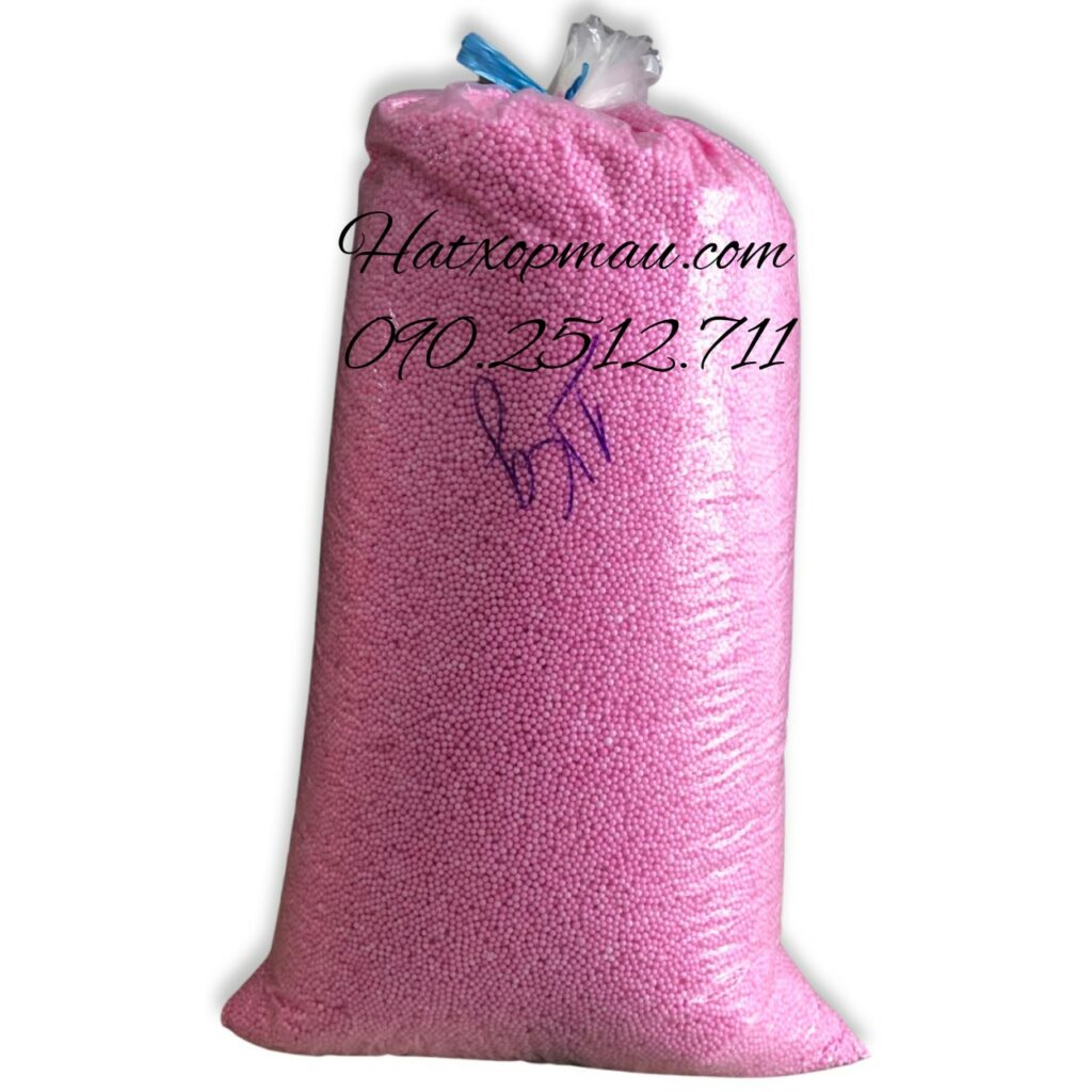 Hạt Xốp Màu Hồng _ SL: 1Kg