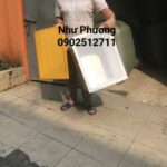 Thùng xốp Như Phương NP40 kích thước 50x37x38cm dán keo vàng