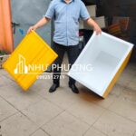 Thùng xốp Như Phương 2 cây kích thước 70x50x65cm dán keo vàng