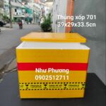 Thùng xốp 701 dán keo kích thước 39x29x34cm